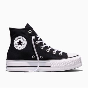 Converse CTAS Lift Black Platform High-Top Sneakers Women’s Size 7.5